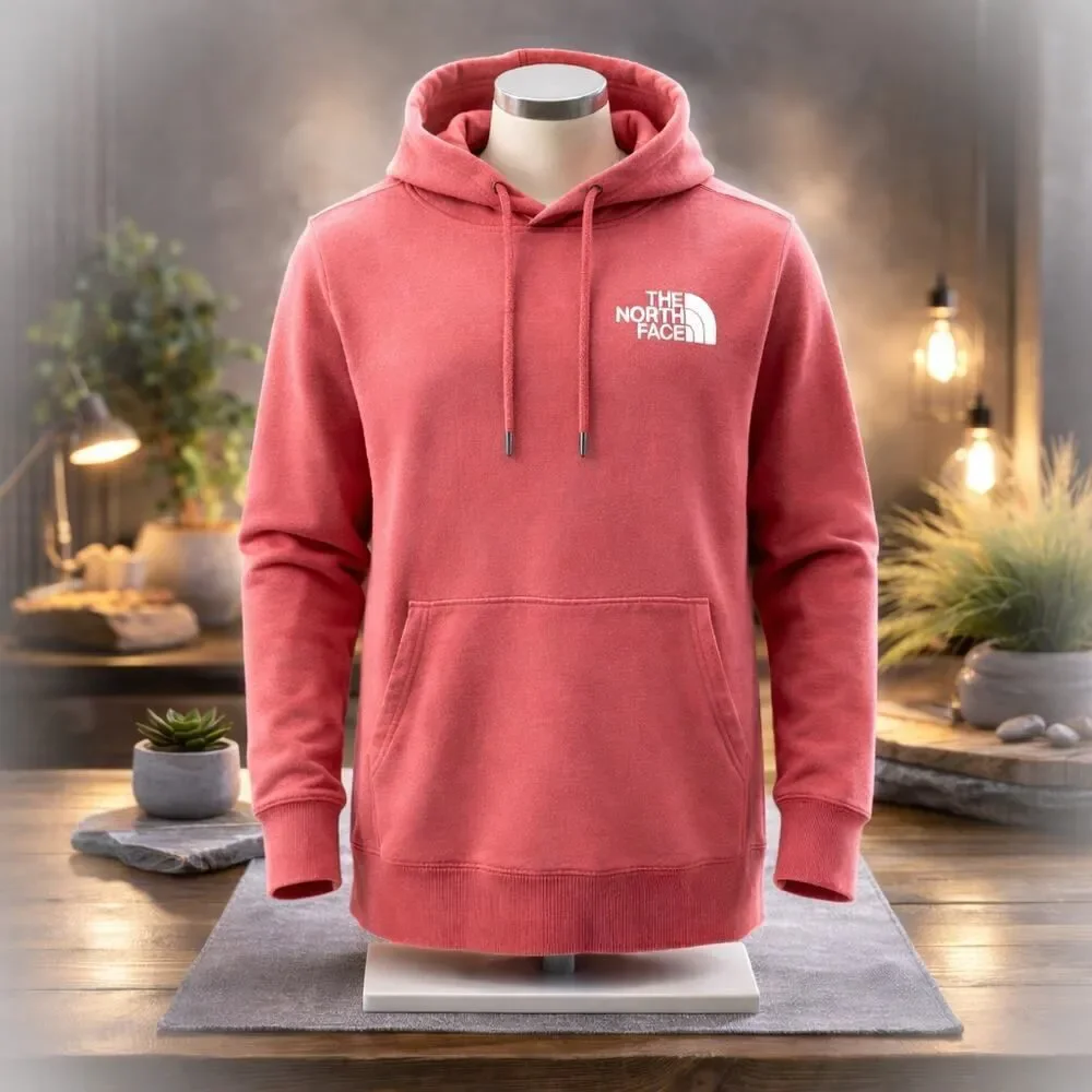 The North Face Men’s Box NSE Pullover Hoodie Small S Faded Rose Red/Pink